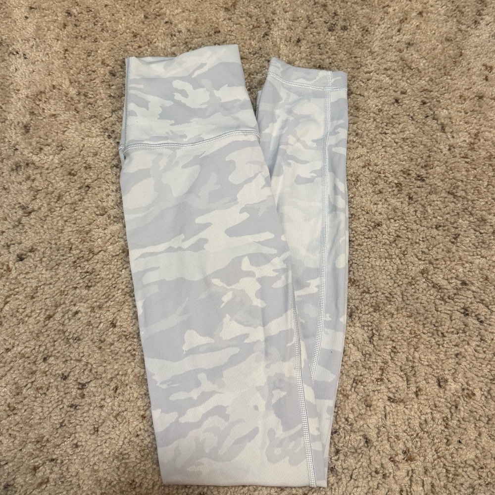 lululemon athletica White Camo Leggings